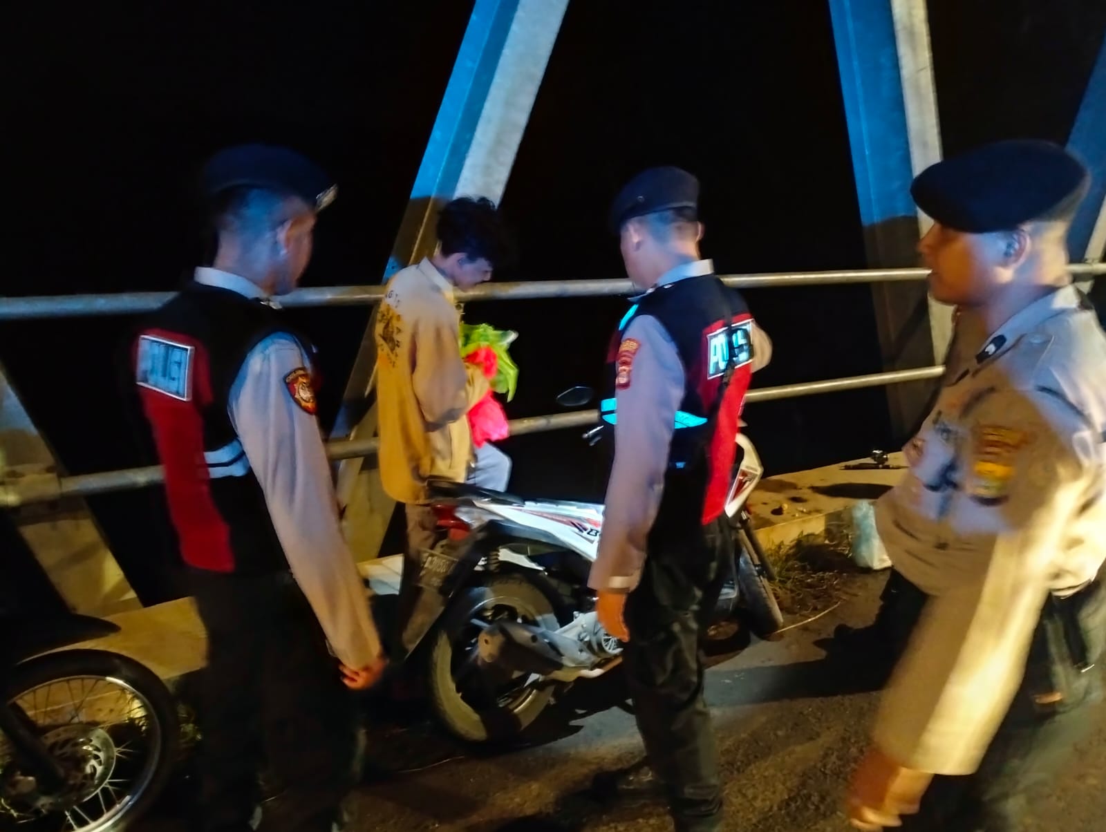 Hunting Malam, Polres Pringsewu Amankan Empat Sepeda Motor 