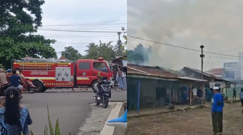 Percikan Api Kompor Dari Warung Bakso di Terminal Nyaris Ratakan Bangunan Kios