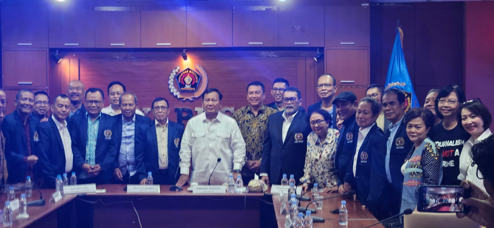 Penuhi Undangan Dialog PWI, Prabowo Subianto: Saya Orangnya Demokrasi dan Menjamin Kebebasan Pers 