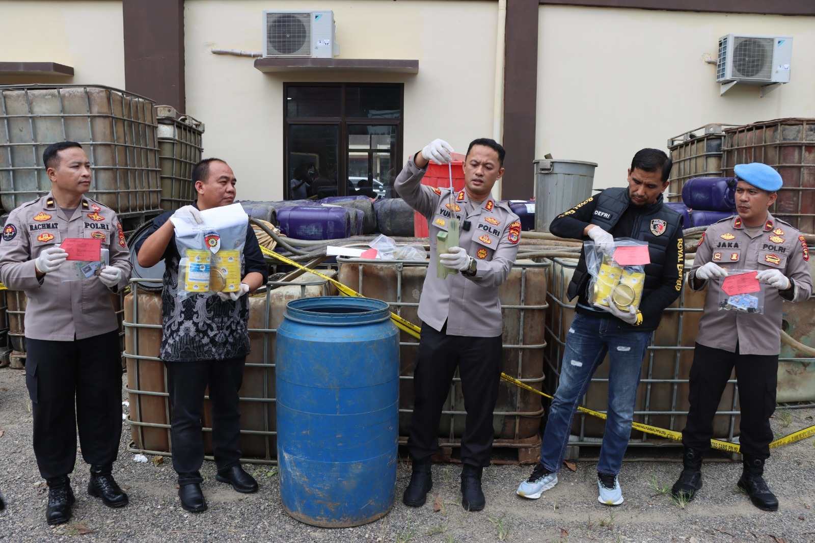 Kembali Bongkar BBM Ilegal, Polres Pringsewu Gerebek Tiga Lokasi Penampungan