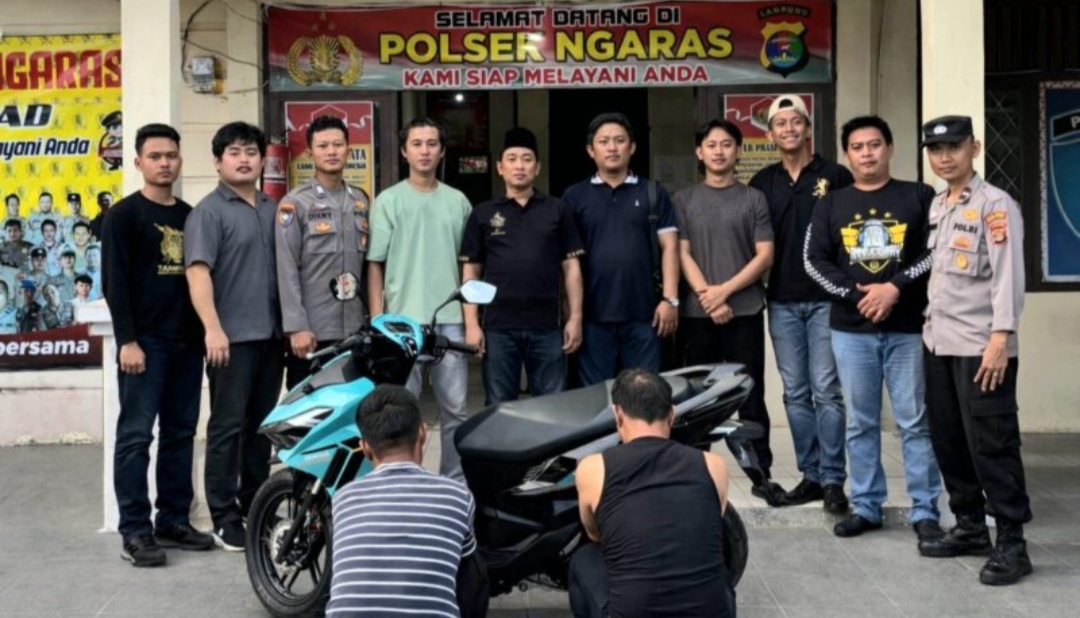 Polisi Tangkap Dua Pemuda Asal Tanggamus Pelaku Curanmor di Pesisir Barat