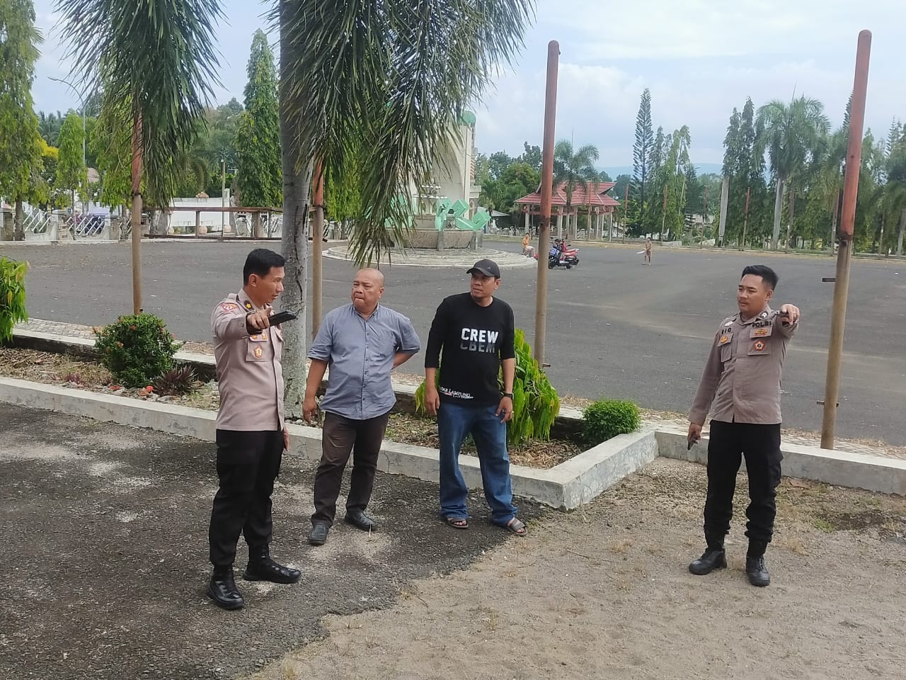 Jelang Debat Cabup dan Cawabup Polres Tanggamus Kerahkan 210 Personil