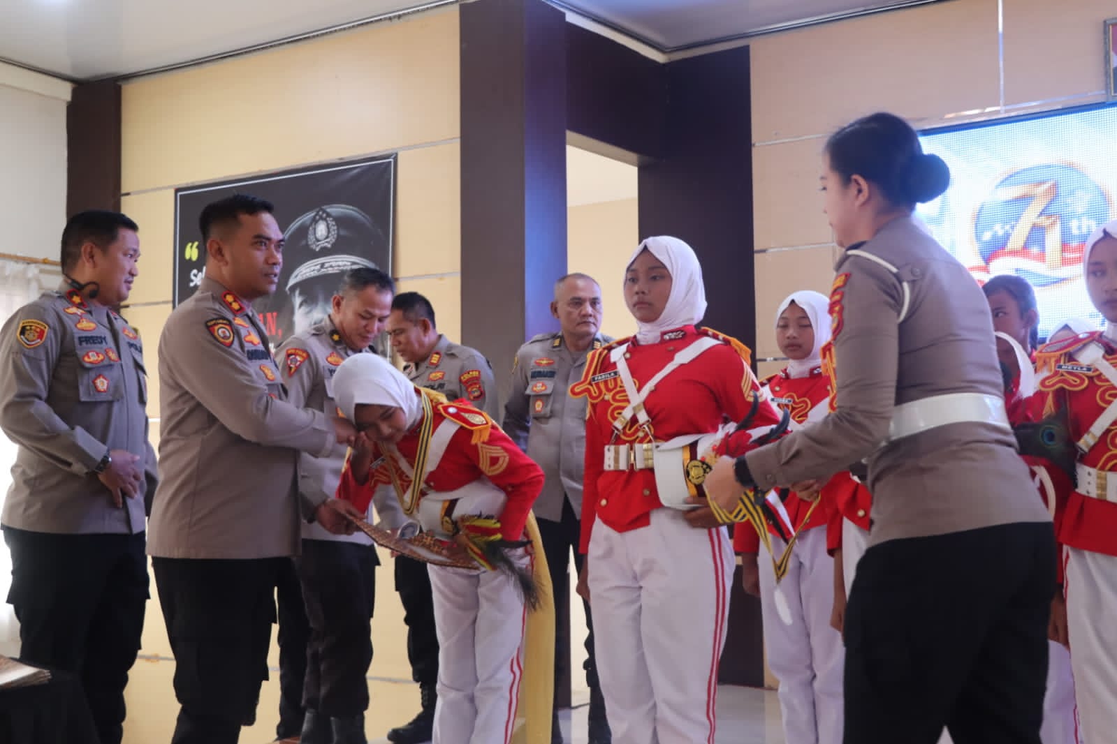 Polisi Cilik Polres Tanggamus Raih Dua Juara, Dapat Penghargaan dari Kapolres