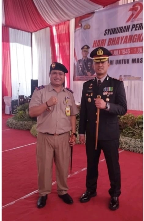 Peringati Hari Bhayangkara ke - 79, Kantor Pertahanan Pringsewu Dukung Polri Lebih Dekat dengan Masyarakat