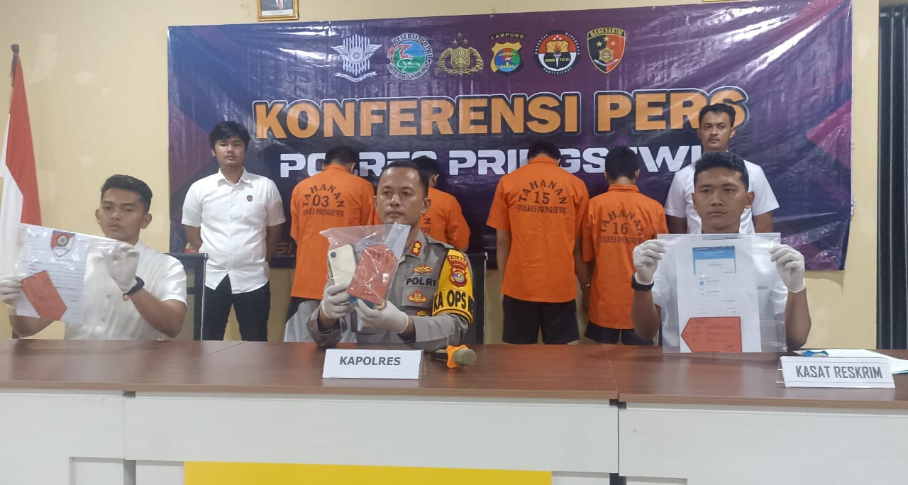 Modus Transfer Palsu, 4 Napi Rutan Kotaagung Tipu Pedagang Beras di Pringsewu