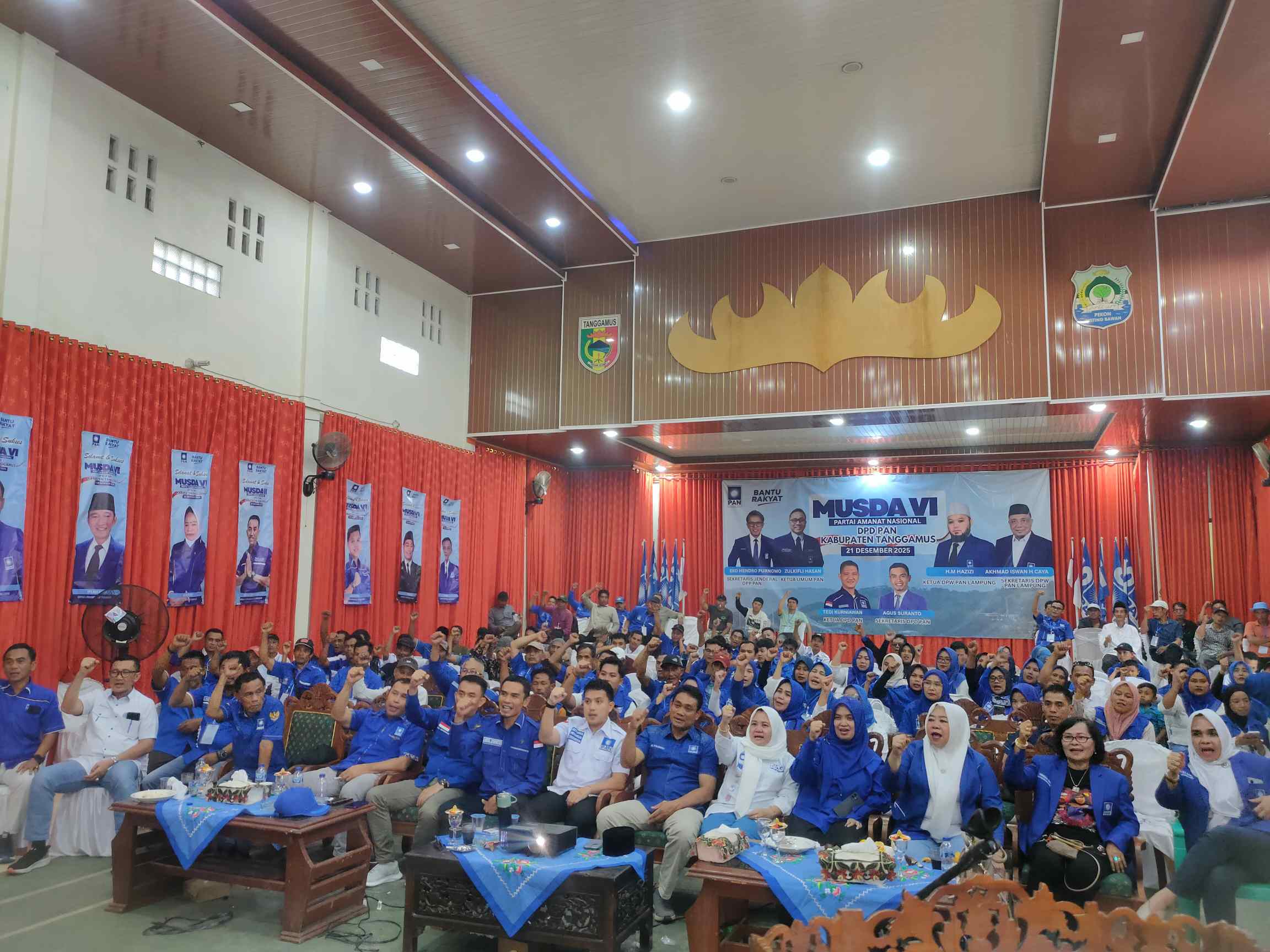 Musda VI DPD PAN Tanggamus Sukses, Tedi Kurniawan Ditunjuk Sebagai Ketua Tim Formatur, Agus Sekretaris 