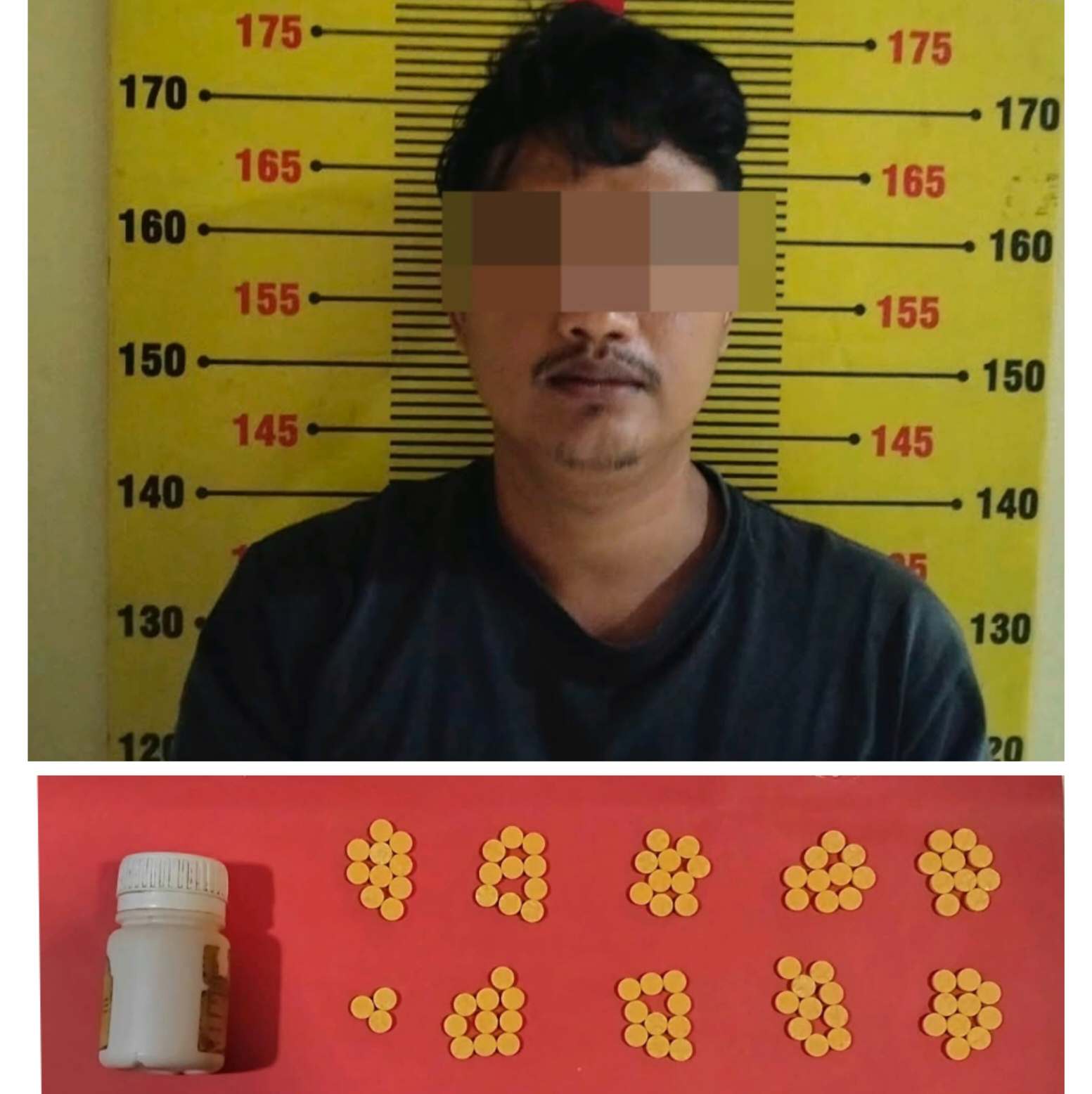Warung Kelontongan Cuma Kedok, Polisi Tangkap Pria Yang Jual 93 Pil Heximer di Pringsewu