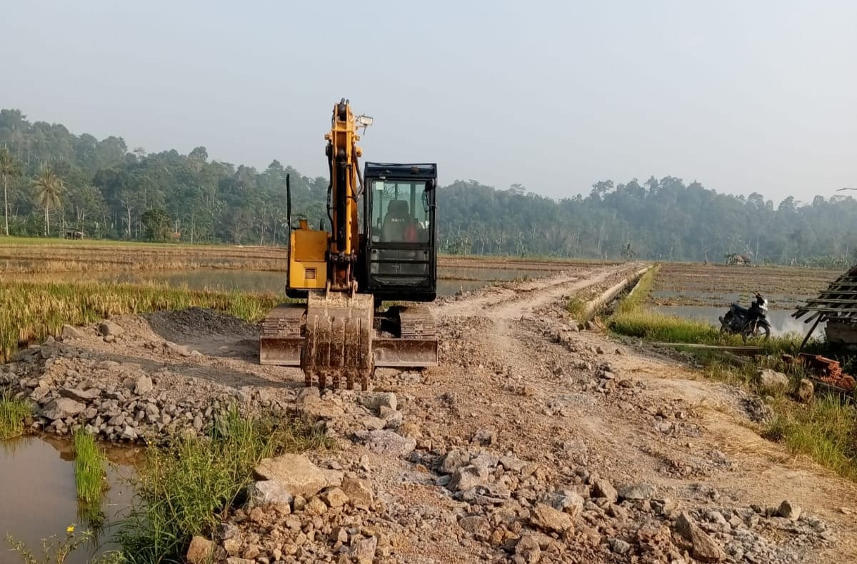 Pekon Banjarmasin, Kecamatan Bulok Bangun Jalan Usaha Tani