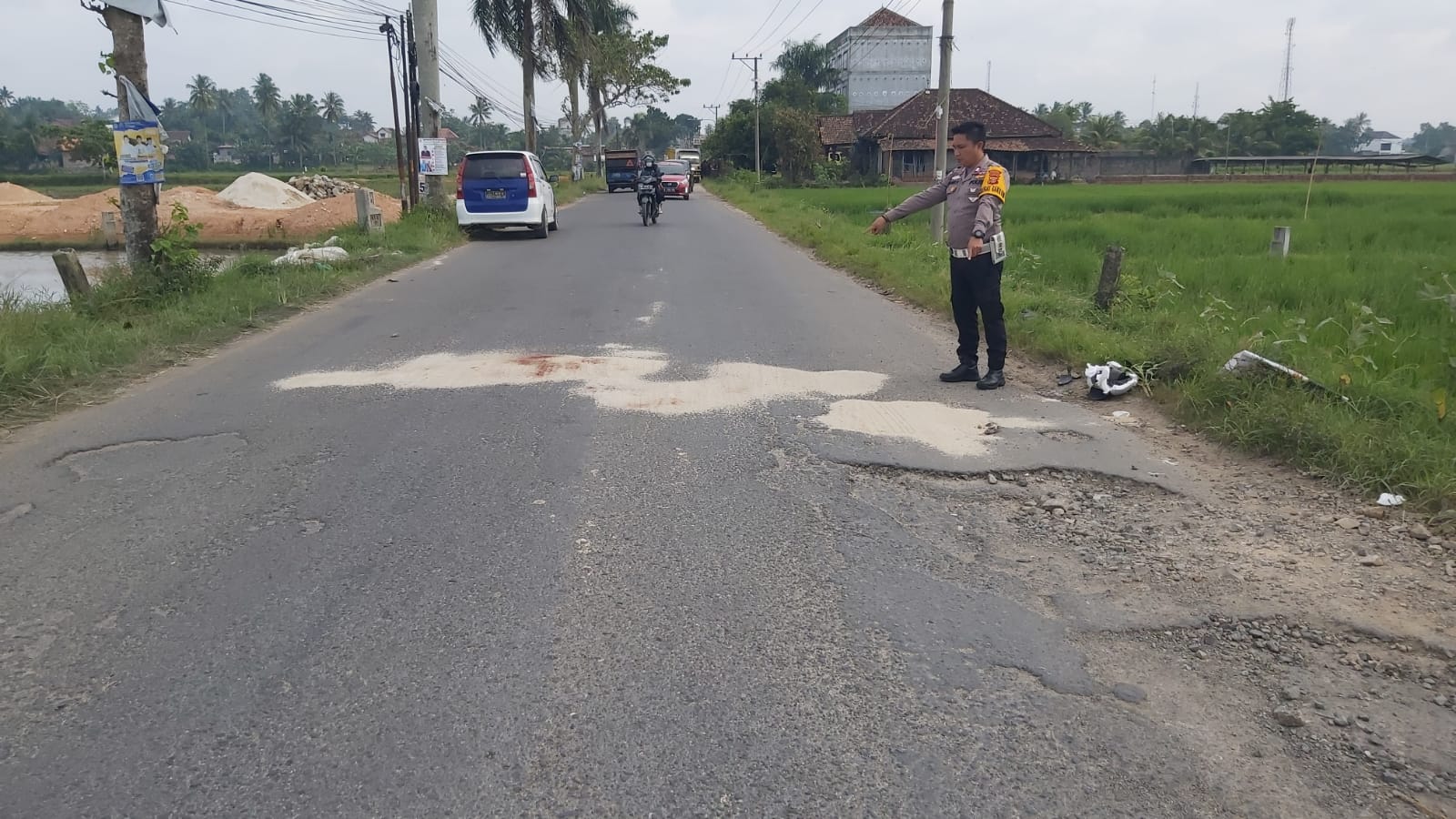 Tak Bisa Kendalikan Sepeda Motor, IRT di Pringsewu Tewas Ditabrak Truk