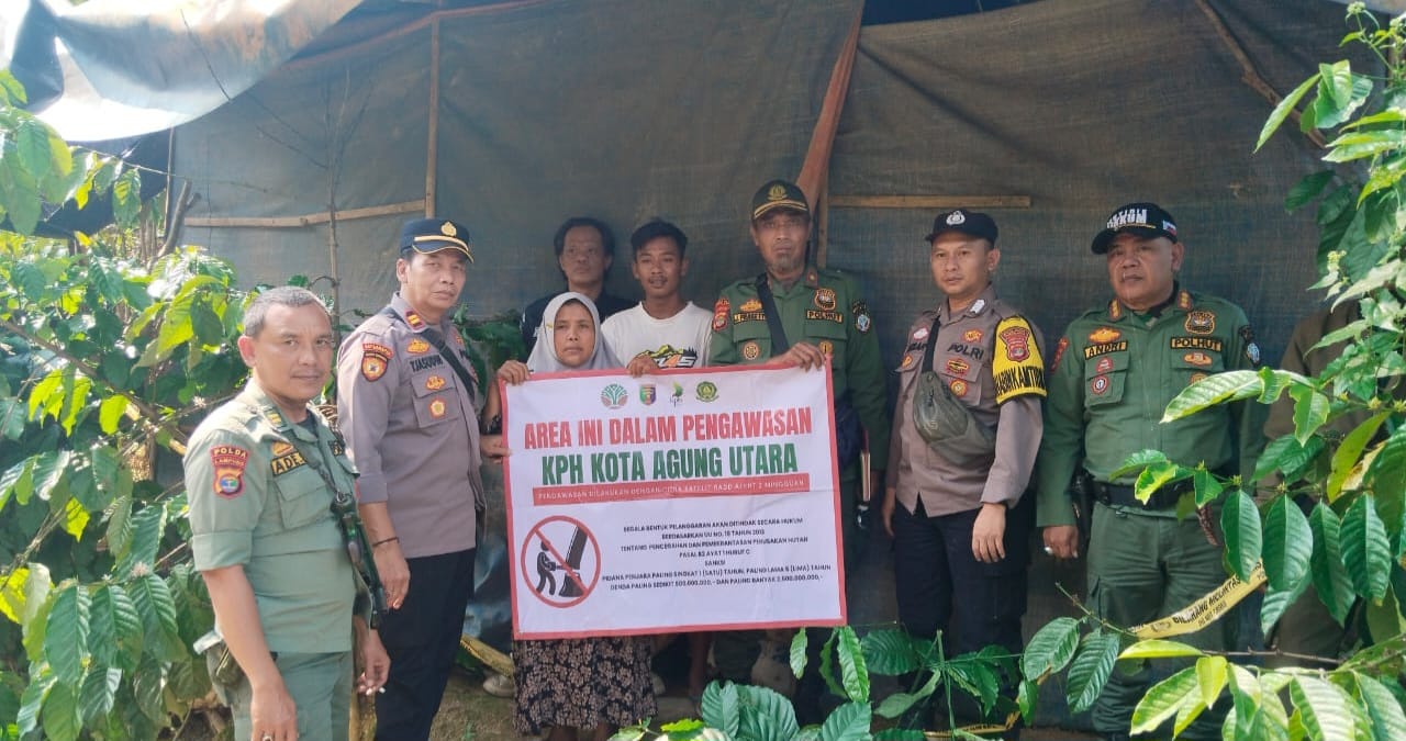 Aparat Gabungan Tutup Tambang Ilegal di Register 39, BNS Tanggamus