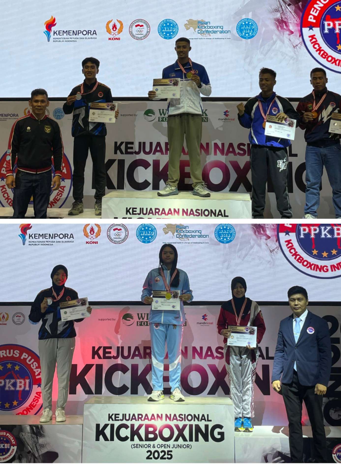 Atlet Tanggamus Borong Medali di Kejurnas Kickboxing 2025