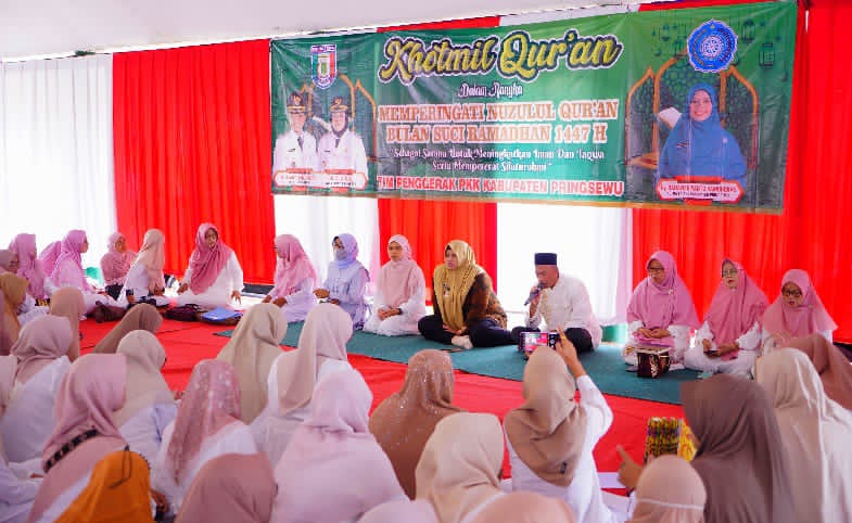 Peringati Nuzulul Quran, TP-PKK Pringsewu Adakan Khotmil Quran
