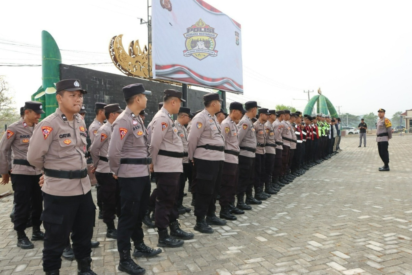 Polres Pringsewu Kerahkan 156 Personel Amankan Kampanye Pilkakon Serentak