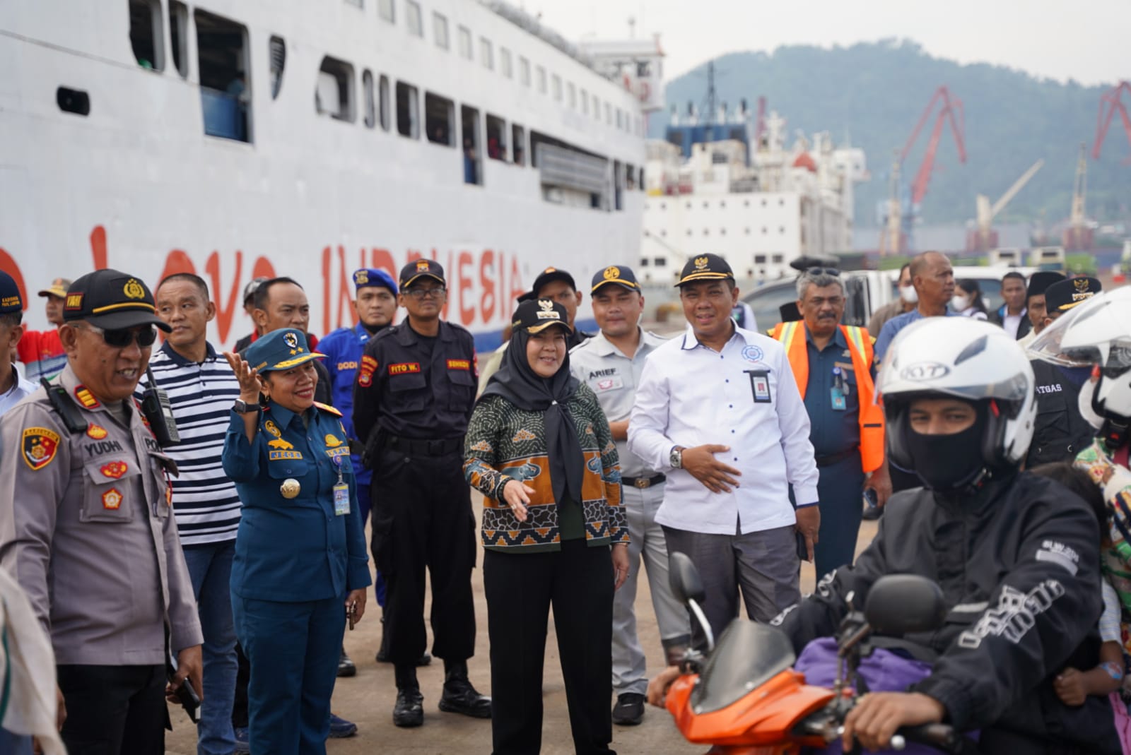 Tinjau Arus Balik di Pelabuhan Panjang, Wali Kota Eva Dwiana Apresiasi Pemerintah Pusat