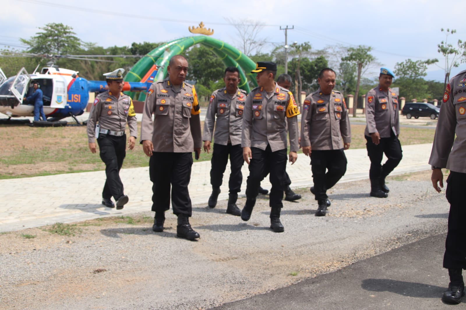 Tim Pamatwil Polda Lampung Pantau Situasi Nataru di Pringsewu