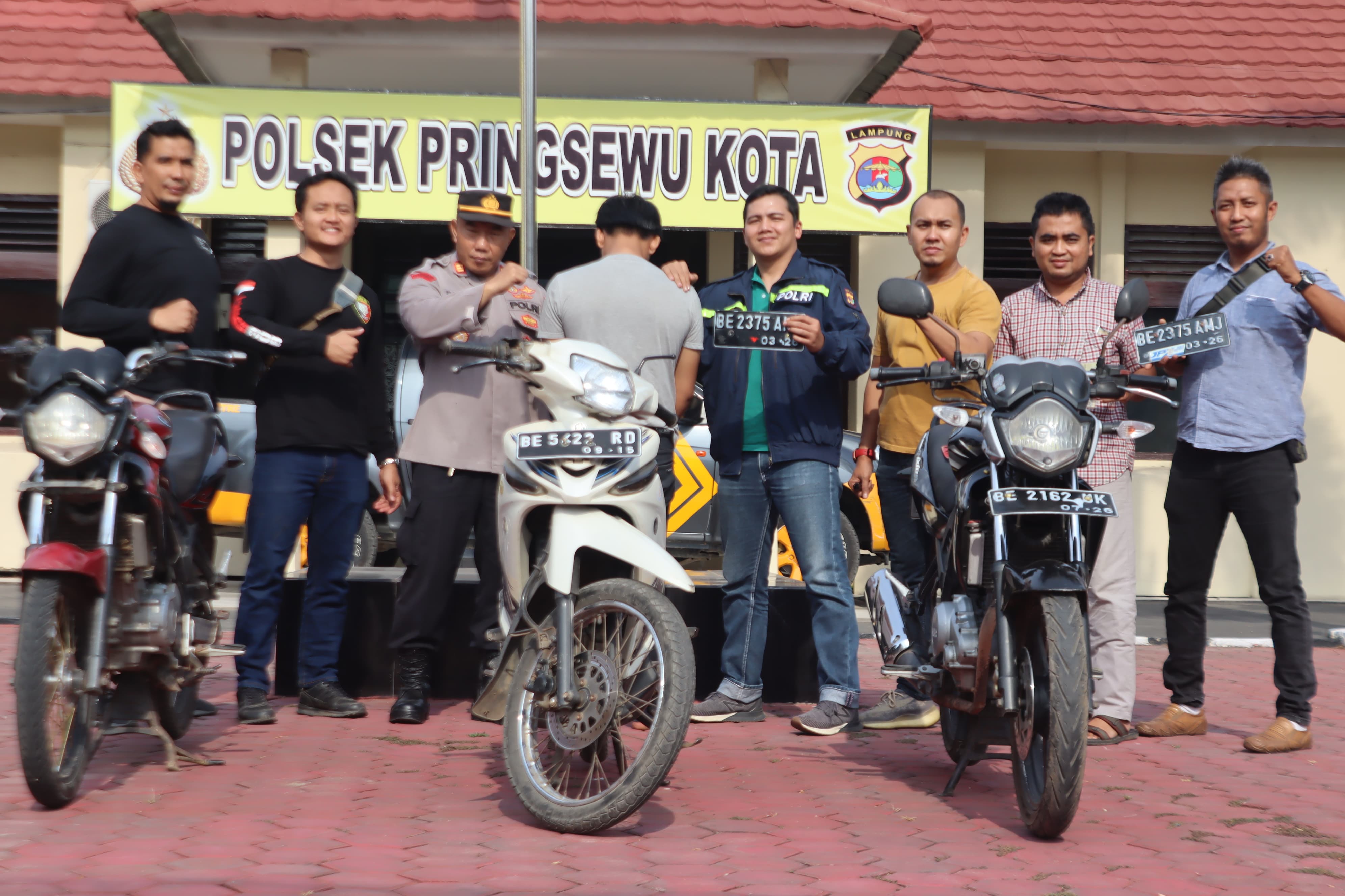 Polisi Tangkap Pencuri Motor Terekam CCTV RSUD Pringsewu, 1 Masih Buron