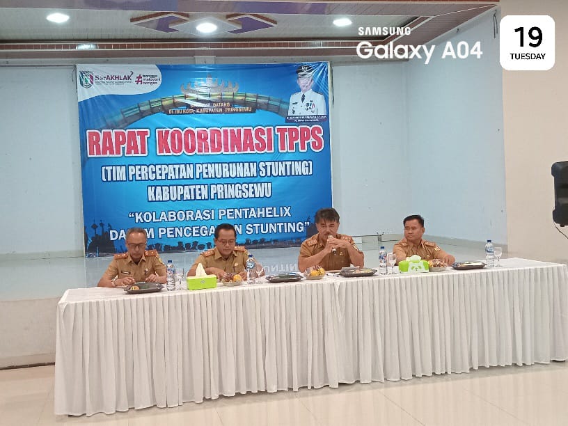 Atasi Penurunan Stunting, Tim TPPS Pringsewu Gelar Rapat Koordinasi 