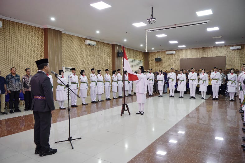 Bupati Pringsewu Kukuhkan Anggota Paskibraka Tahun 2025