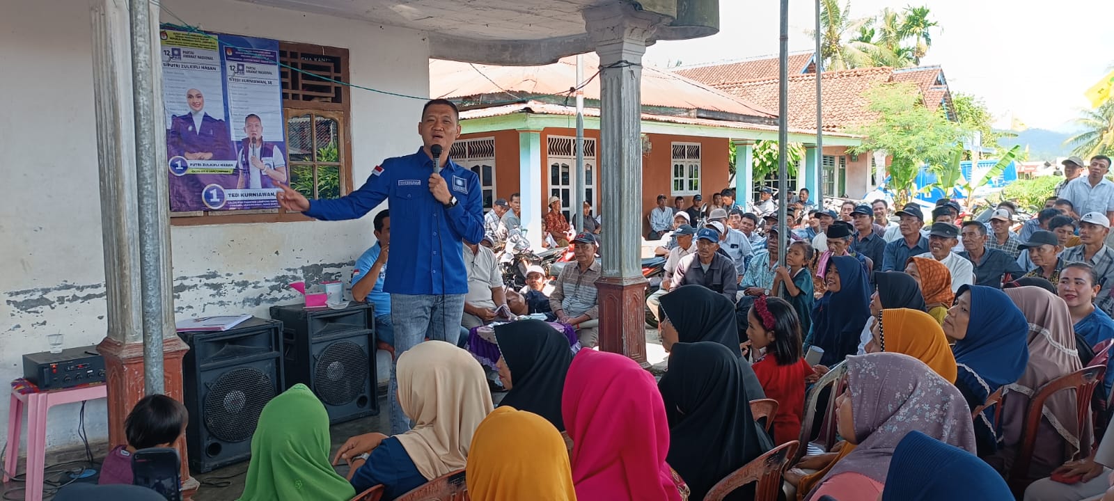 Kunjungi BNS dan Semaka, Tedi Kurniawan Ajak Pemilih Pilih Caleg Yang Sering Turun ke Masyarakat 