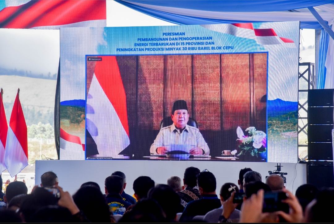 Presiden Prabowo Resmikan Pembangunan PLTP Kapasitas 55 MW di Ulubelu Tanggamus