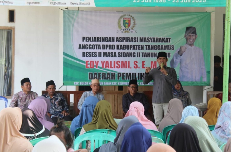 Reses di Bulok, Edy Yalismi Tampung Keluhan BPJS dan Jalan Rusak