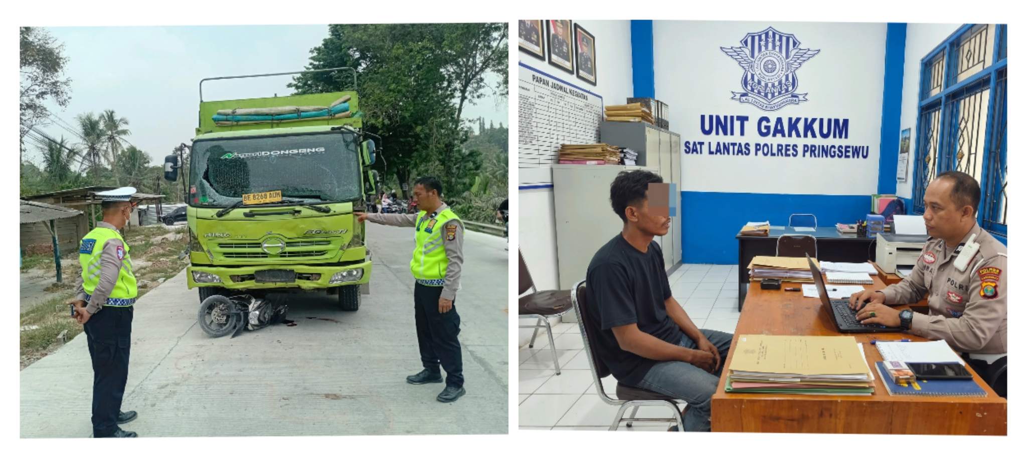 Sopir Truk Maut Tewaskan 2 Pelajar, Akhirnya Menyerahkan Diri