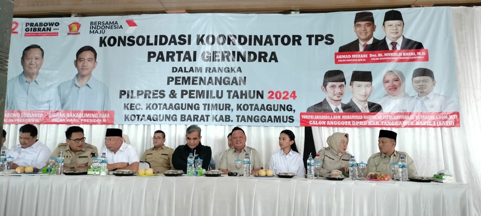 DPC Partai Gerindra Tanggamus Gelar Konsolidasi Koordinator TPS