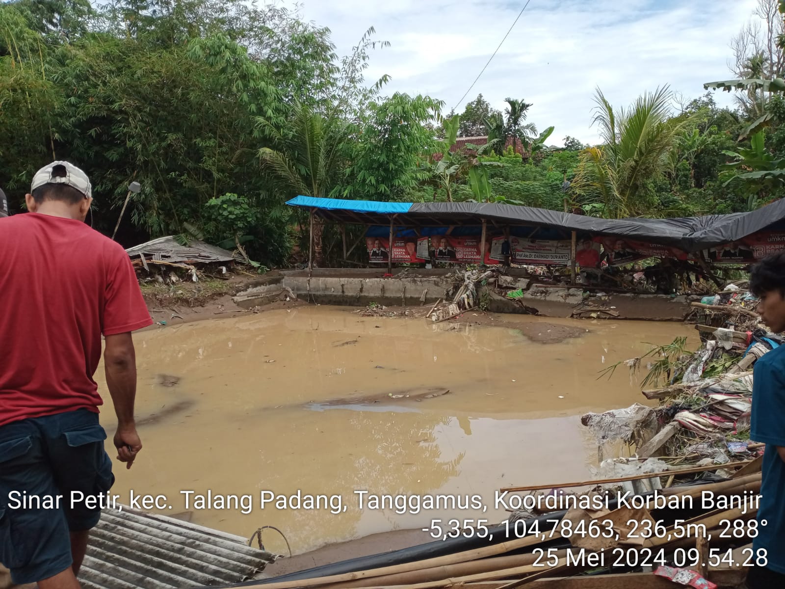 Puluhan Ekor Ternak Kambing Ikut Terdampak Banjir Talangpadang