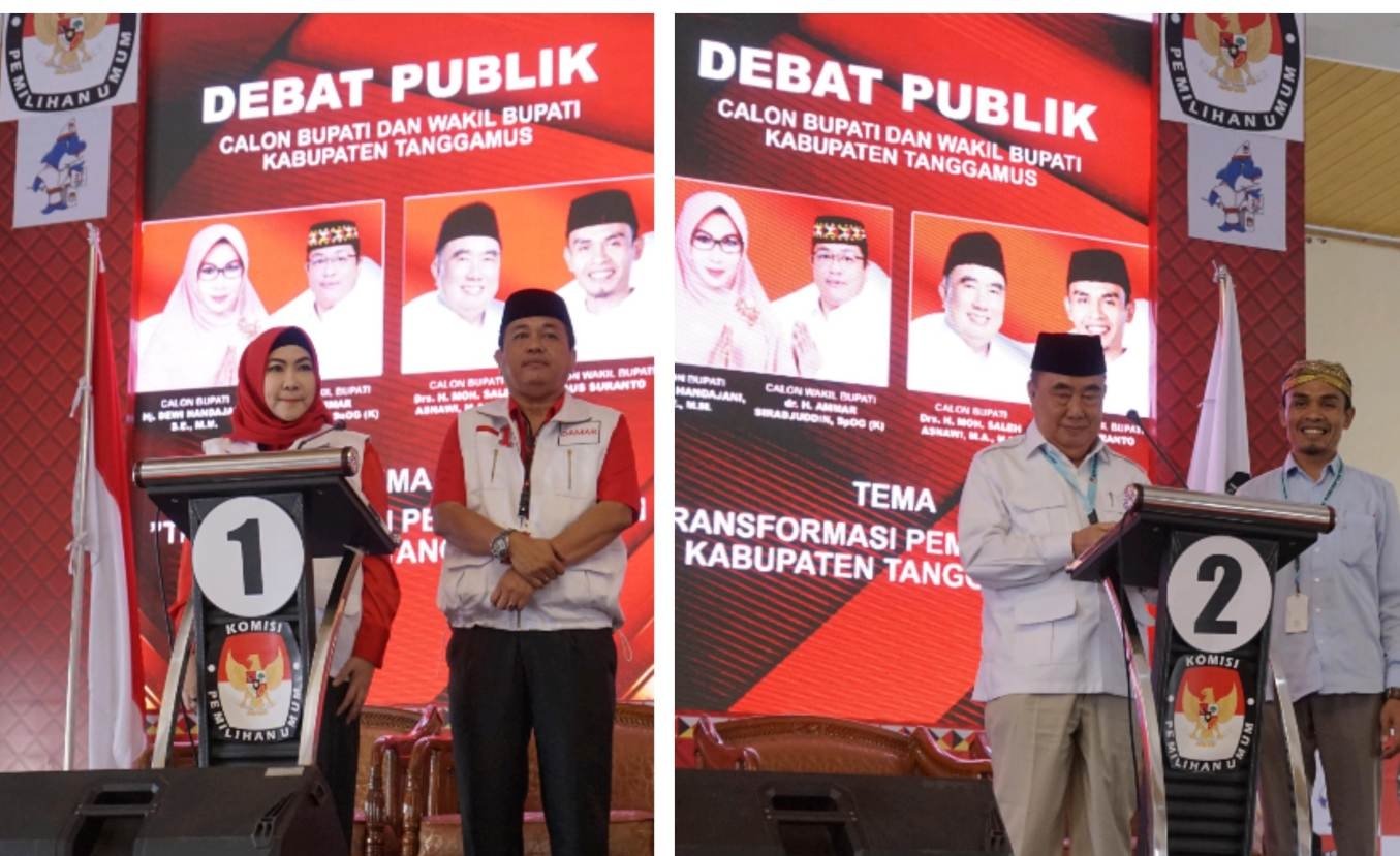 Kampanye Debat Publik Bupati dan Wakil Bupati Tanggamus Hanya Sekali