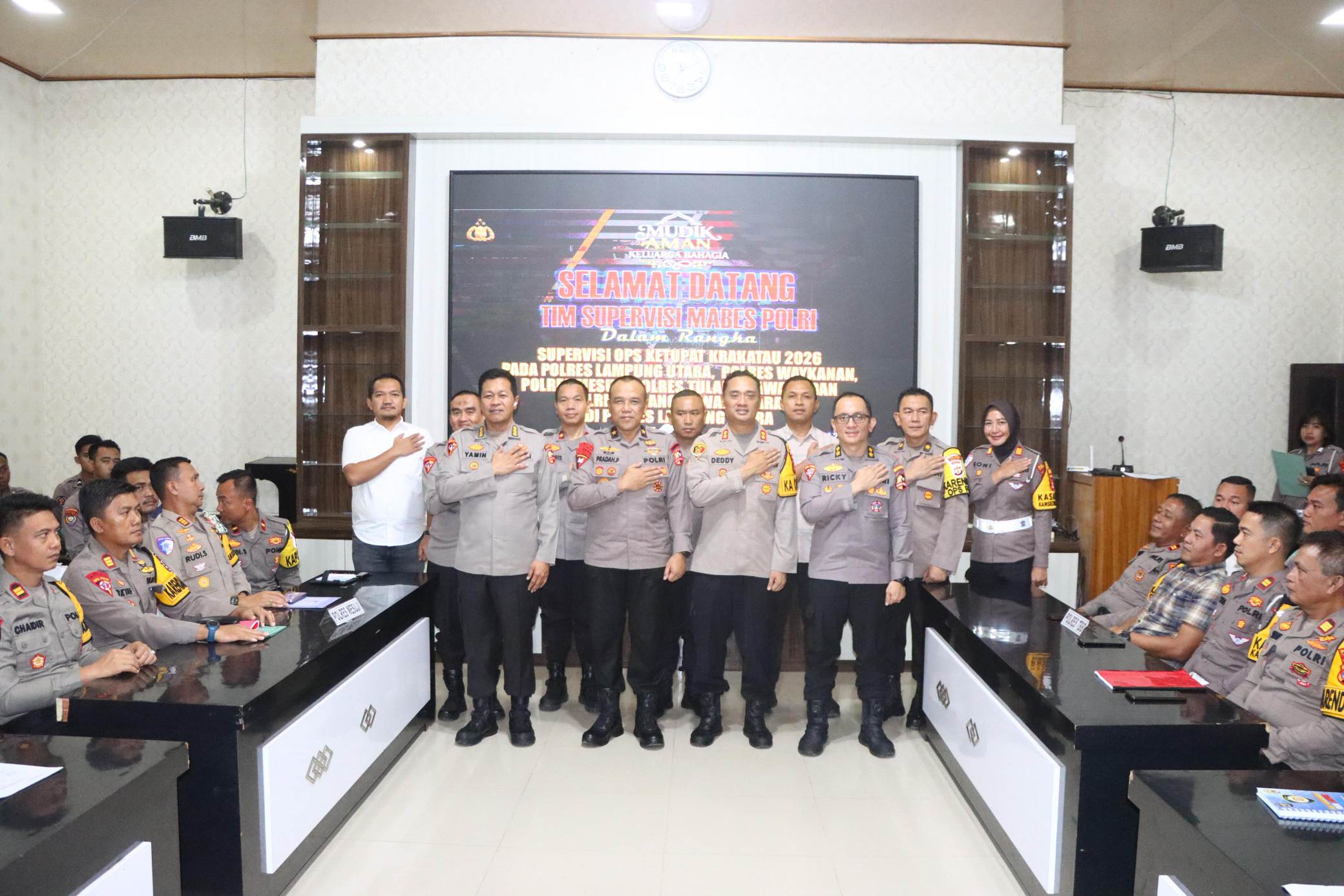 Tim Supervisi Mabes Polri Kunjungi Mapolres Lampura 