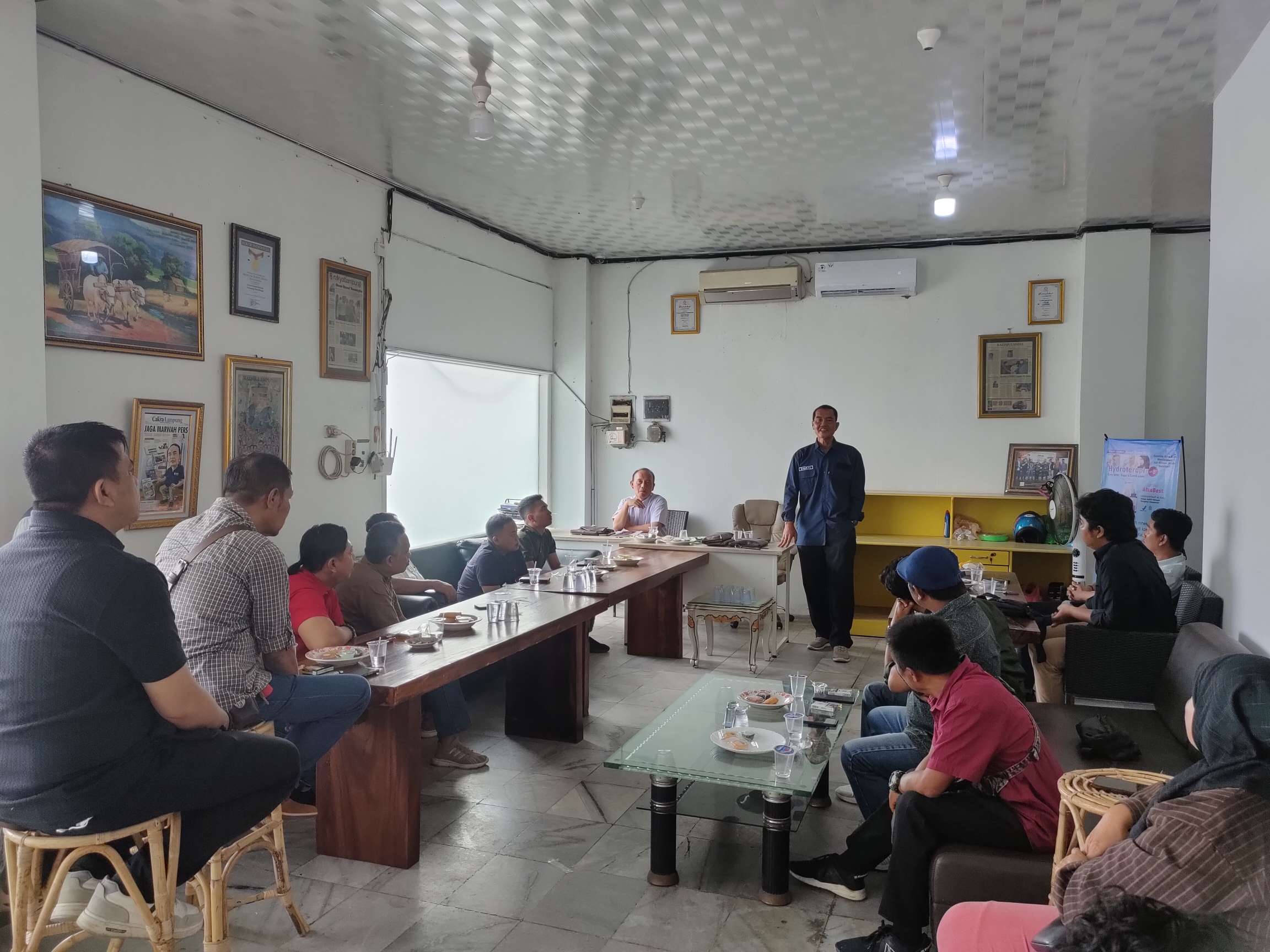 Jelang Pelaksanaan UKW,  Puluhan Wartawan di Lampung Ikuti Pembekalan