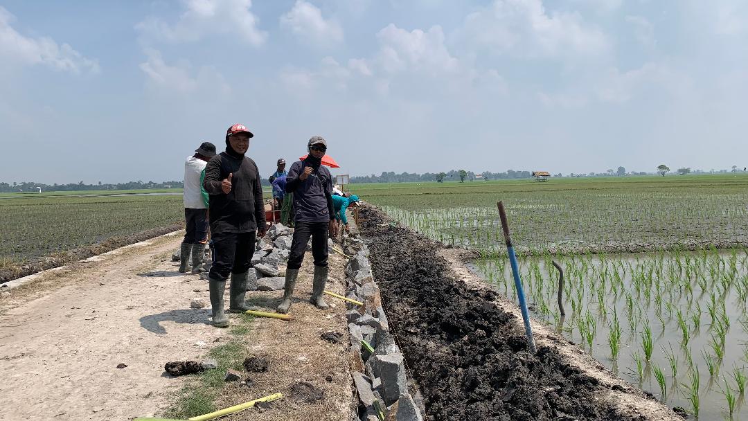 Pembangunan Jalan Usaha Tani Bandan Hurip Berlanjut