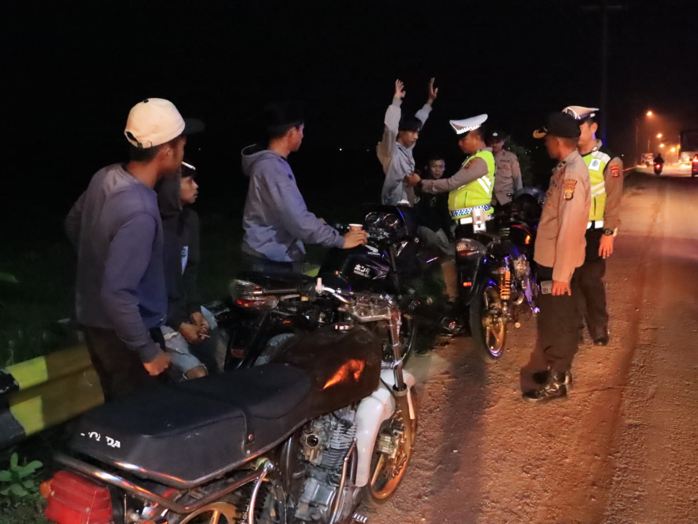 Bikin Resah,  Aksi Balap Liar di Pringsewu Dibubarkan Polisi