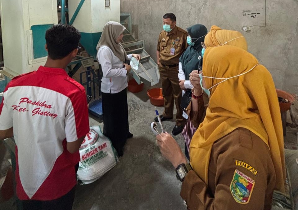 BPS dan TPID Tanggamus Lakukan Survey Konversi Gabah