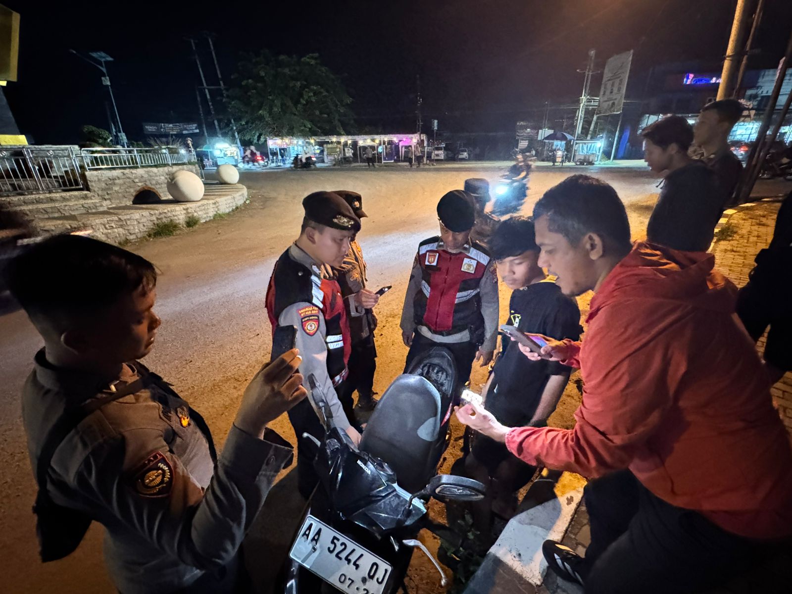 Jamin Keamanan, Polres Pringsewu Patroli Hingga Dini Hari