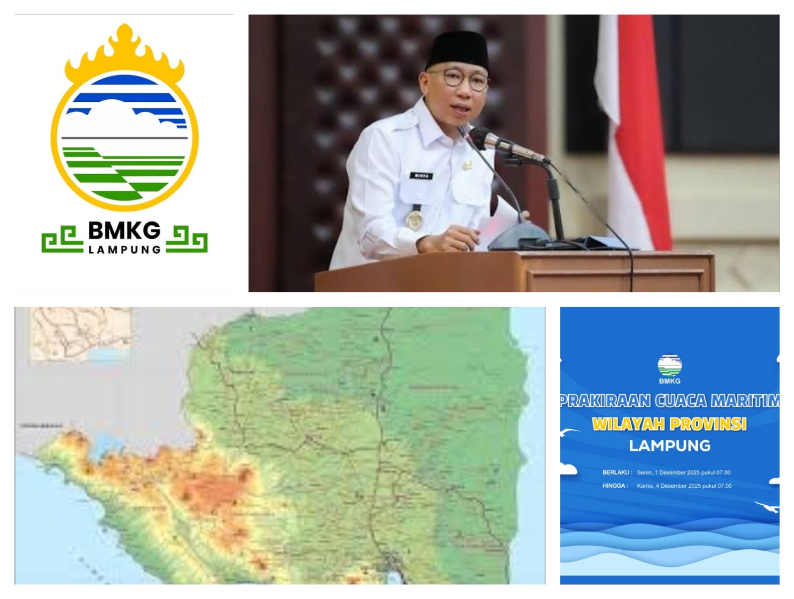 Waspada! BMKG Prediksi Terjadi Badai dan Hujan Lebat dalam 3 Hari Ke Depan di Lampung
