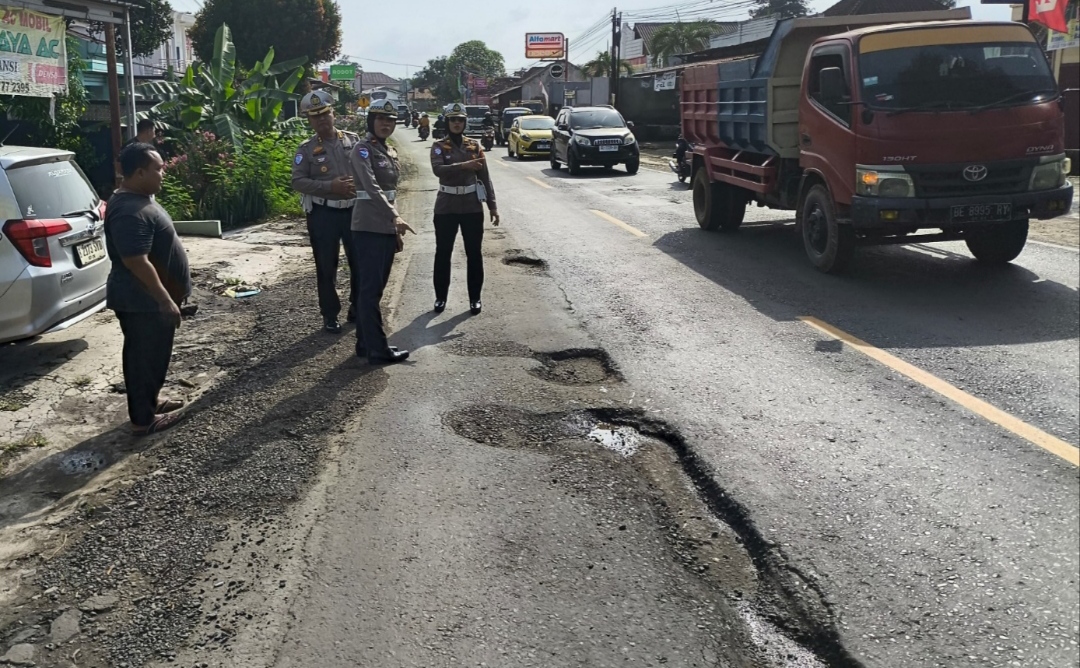 Resahkan Pengguna Jalan, Polisi Razia Balap Liar di Jalinbar Pringsewu