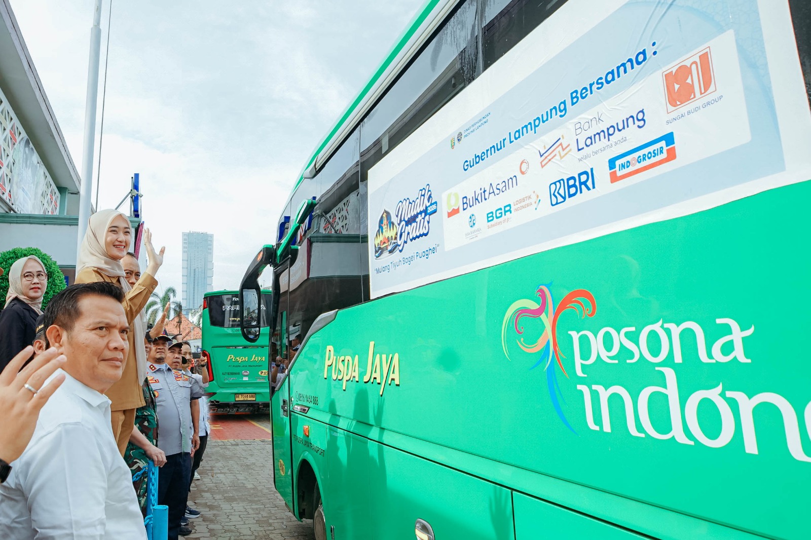 Wagub Jihan Nurlela Lepas 1.886 Pemudik dalam Program Mudik Gratis Lampung 2026