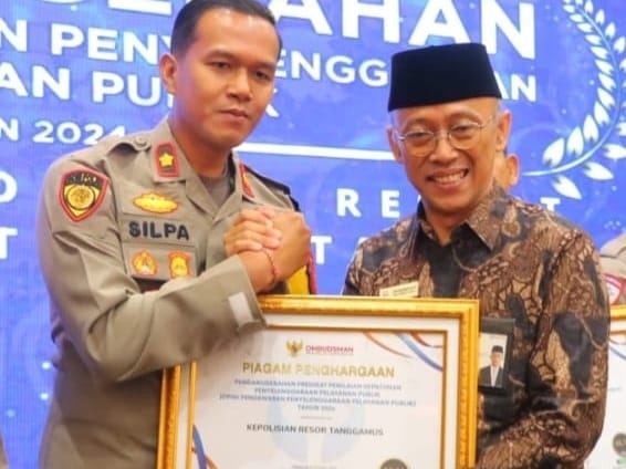 Selamat, Polres Tanggamus Raih Penghargaan Ombudsman RI