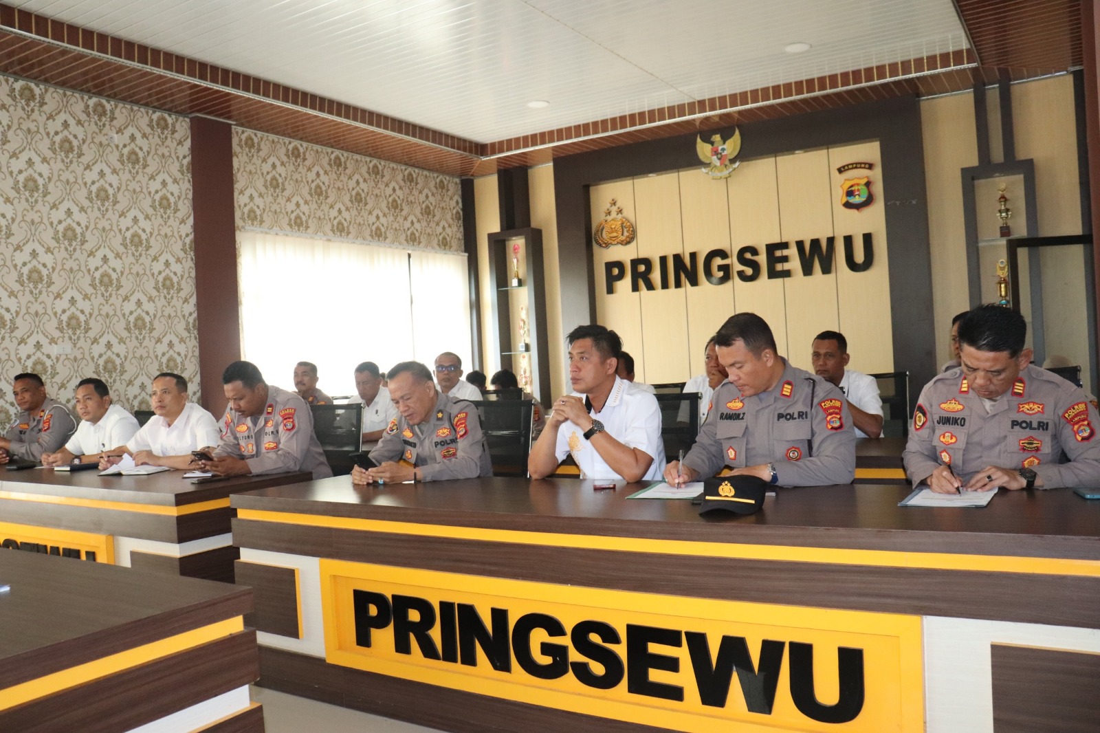 Hadapi Natal dan Tahun baru 2026, Polres Pringsewu Gelar Rakor Kesiapan Ops Lilin 