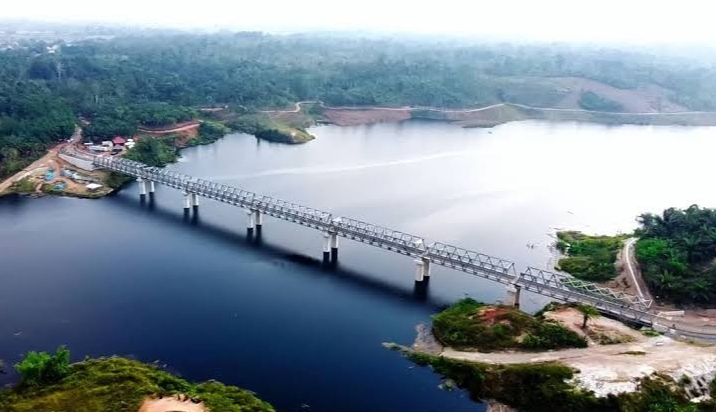 Jembatan Way Sekampung Pringsewu Terpanjang di Lampung, Panjangnya 400 Meter!