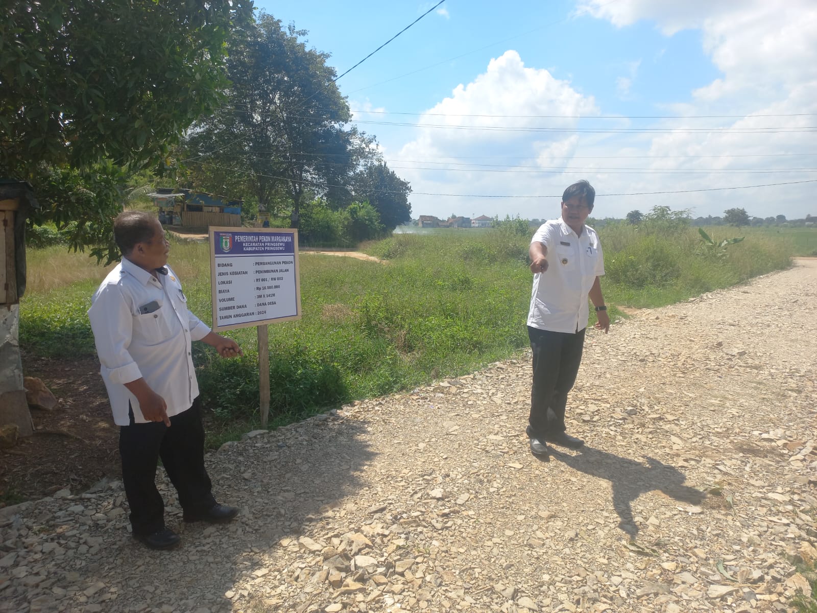 Pekon Margakaya Pringsewu Realisasi Dana Desa Untuk Peningkatan Infrastruktur 