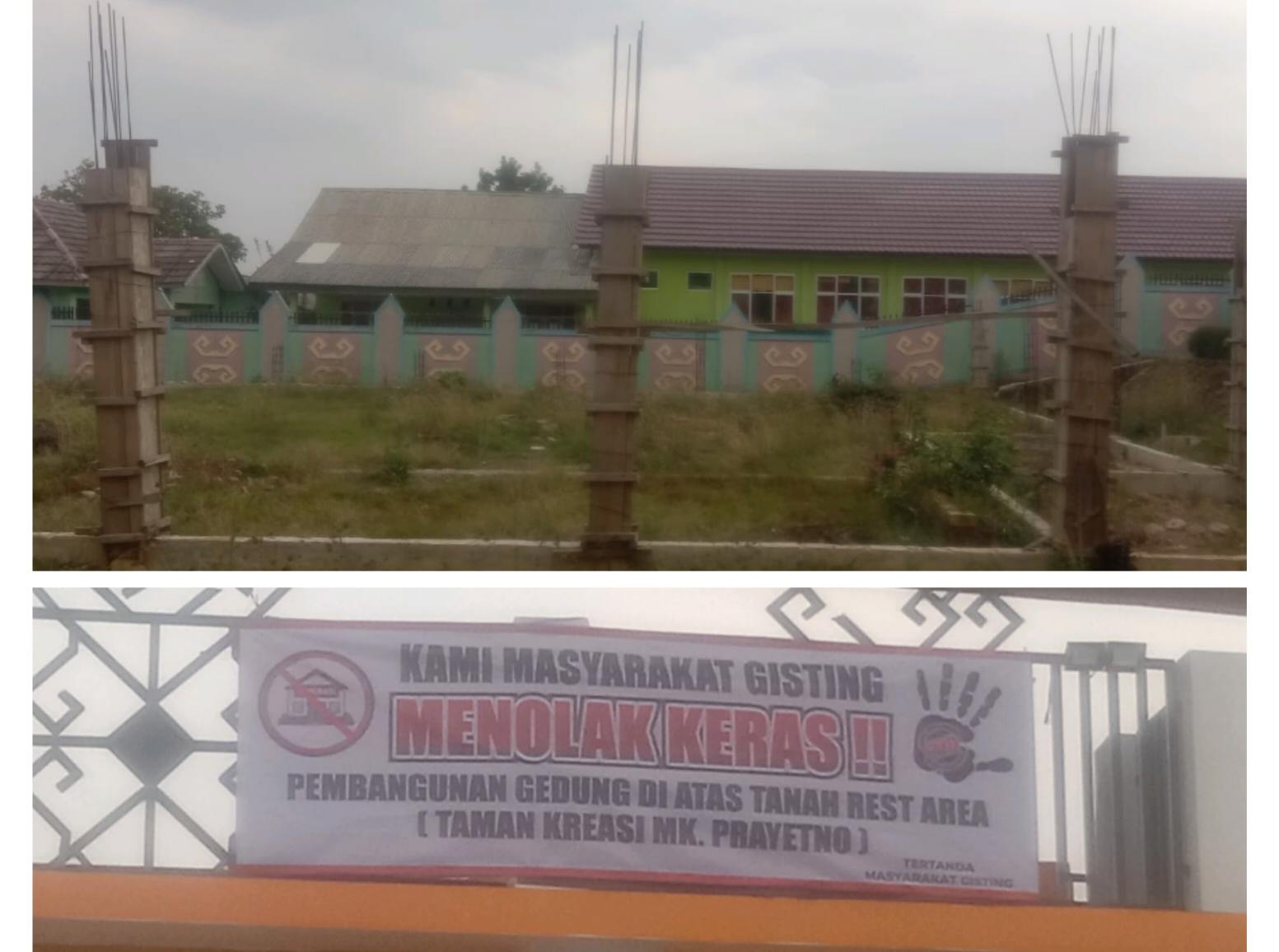 Warga Tolak Pembangunan Gedung KDMP di Lahan Rest Area Gisting 