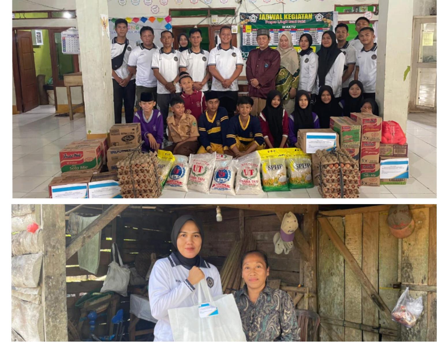 Hari Bakti Kemenimipas, Lapas Kotaagung Bagikan Sembako ke Warga Sekitar Lapas