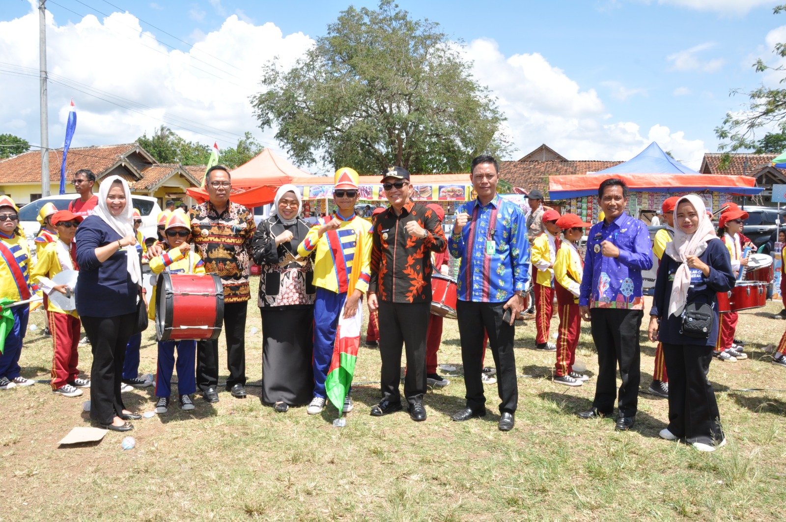 Pj Bupati Tanggamus Buka Festival Drumband Pelajar 