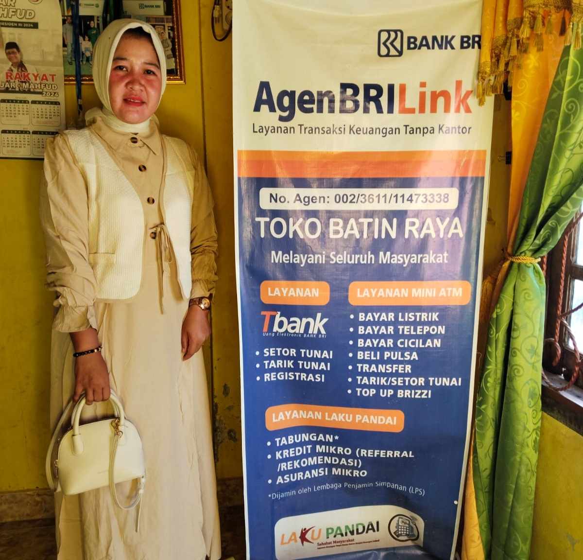 Kehadiran Brilink Batin Raya Bantu Warga Desa Tarik Tunai Hingga Penarikan Bantuan PKH 