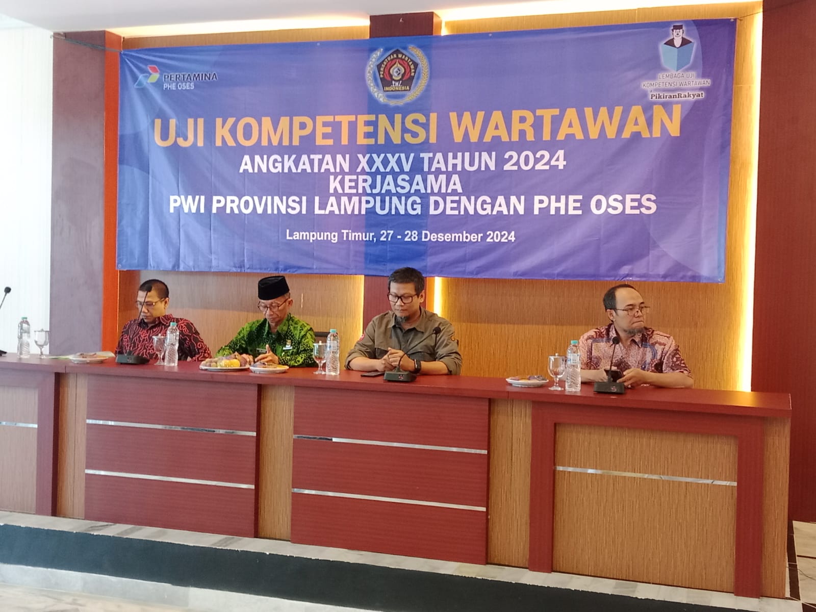 24 Wartawan Lampung Ikuti UKW Angkatan XXXV Yang Digelar PWI Bersama Lembaga Uji Pikiran Rakyat 