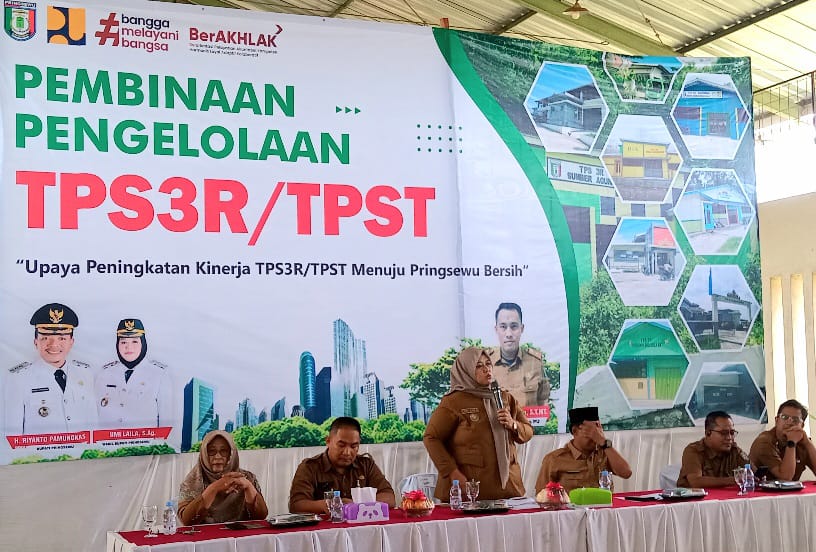 Dibuka Wabup, Pengelola TPS3R dan TPST Se Pringsewu Ikuti Pembinaan 