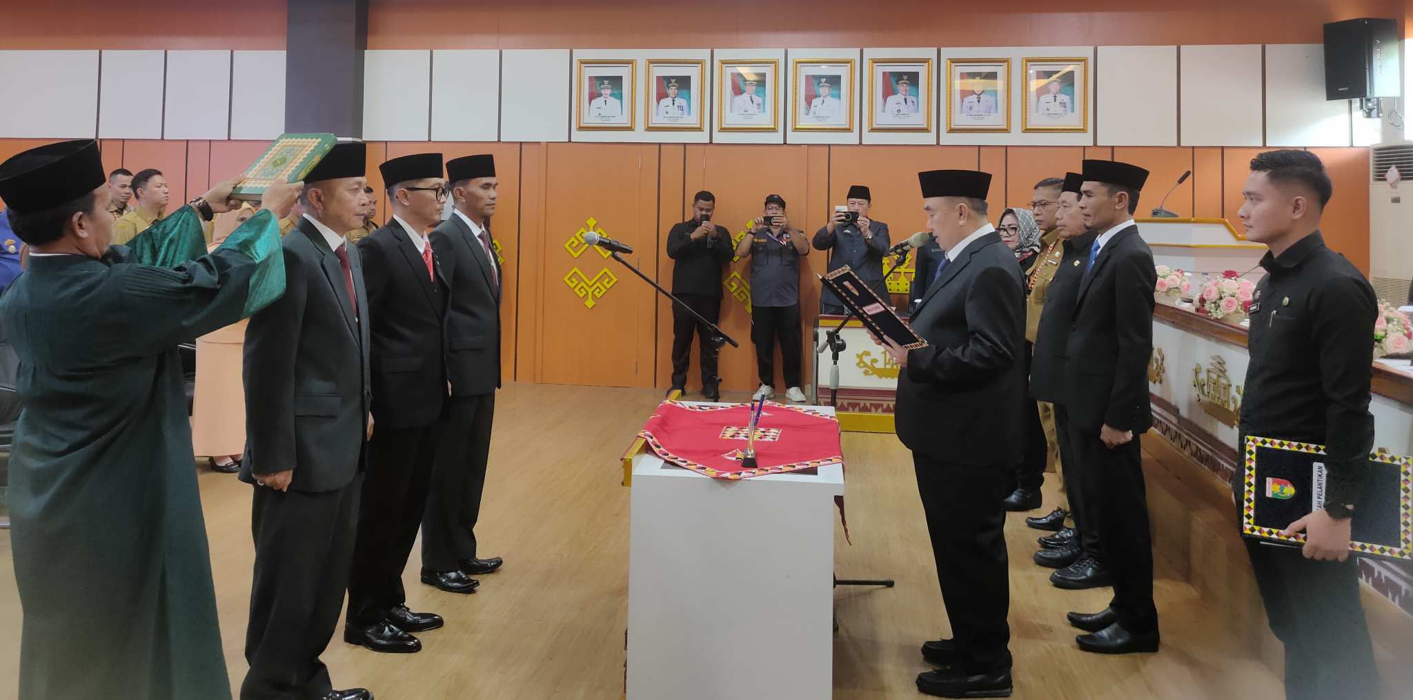 Bupati Tanggamus Lantik Inspektur, Kadiskes-Kadisdamkarmat