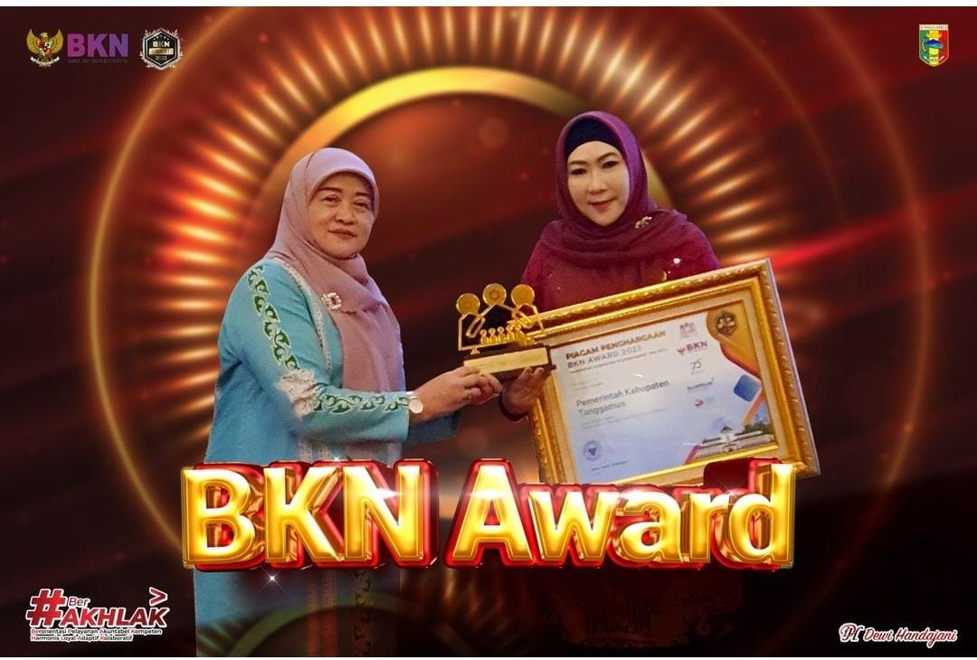Top! Pemkab Tanggamus, Raih Tiga Prestasi di Ajang BKN Award 2023